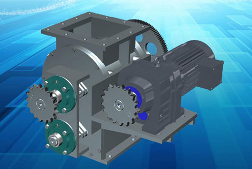 卸料閥減速機行業(yè)定制3d圖