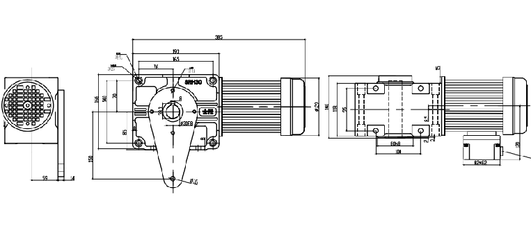 減速機(jī)帶扭力臂安裝