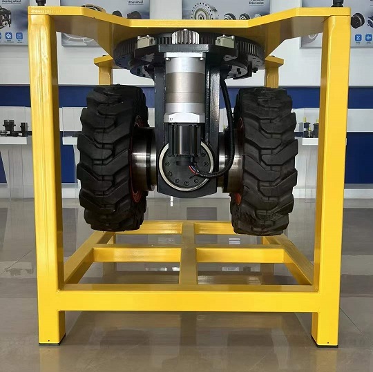 邁傳行星減速機(jī)配伺服電機(jī)一體應(yīng)用在AGV行走驅(qū)動輪上.jpg 邁傳行星減速機(jī)配伺服電機(jī)一體應(yīng)用在AGV行走驅(qū)動輪上.jpg